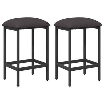 Bar Stool 2 pcs Dark Grey 40 x 32 x 64 cm Engineered Wood