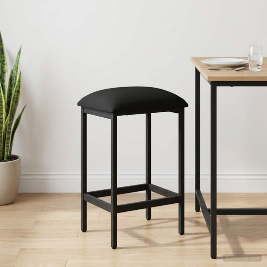 Bar Stool Black 40 x 32 x 64 cm Engineered Wood
