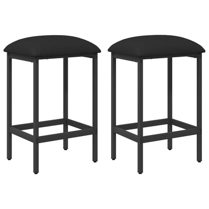 Bar Stool 2 pcs Black 40 x 32 x 64 cm Engineered Wood