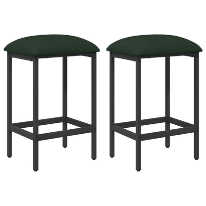 Bar Stool 2 pcs Dark Green 40 x 32 x 64 cm Engineered Wood