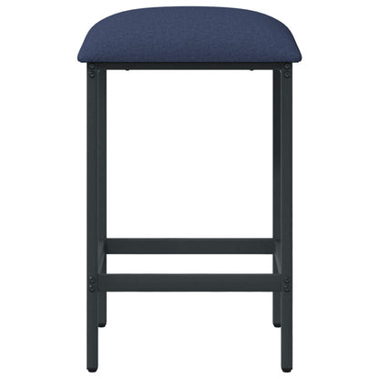 Bar Stool 2 pcs Blue 40 x 32 x 64 cm Engineered Wood