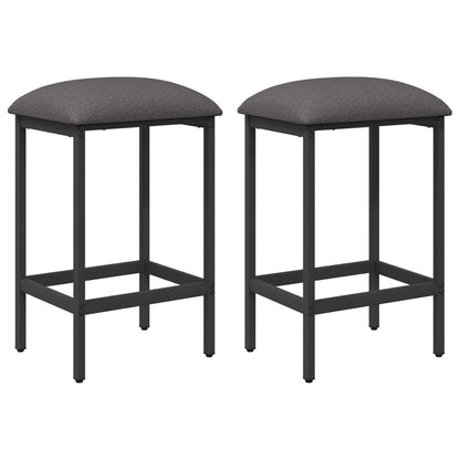 Bar Stool 2 pcs Light Grey 40 x 32 x 74 cm Engineered Wood