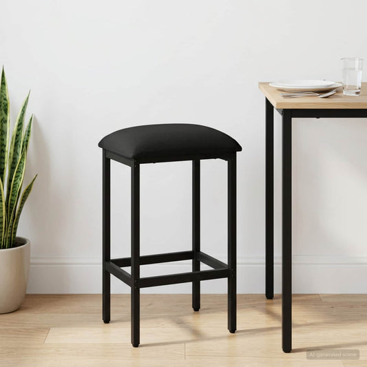 Bar Stool Black 40 x 32 x 74 cm Engineered Wood