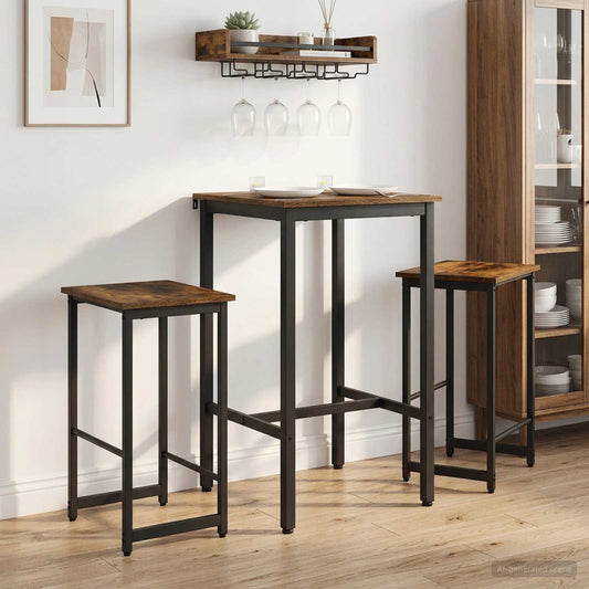 Bar Stool 2 pcs Smoked Oak 40 x 32 x 64 cm Engineered Wood