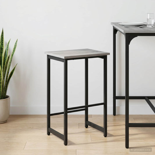 Bar Stool Grey Sonoma 40 x 32 x 64 cm Engineered Wood