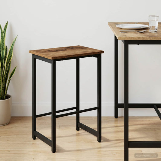 Bar Stool Old Wood 40 x 32 x 64 cm Engineered Wood