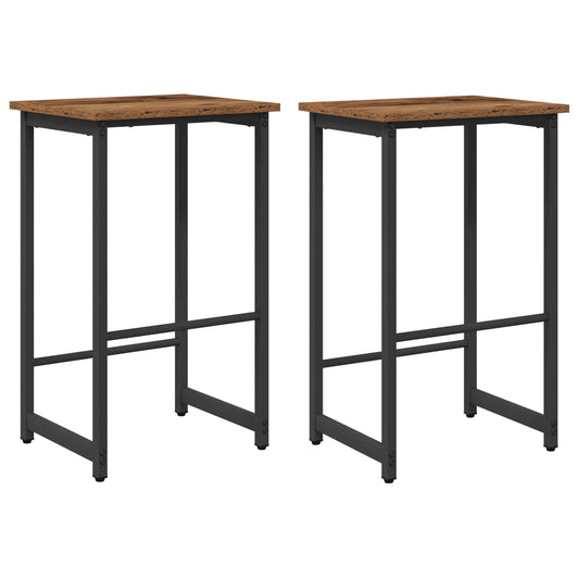 Bar Stool 2 pcs Old Wood 40 x 32 x 64 cm Engineered Wood