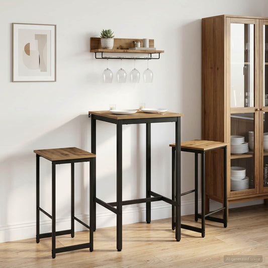 Bar Stool 2 pcs Artisan Oak 40 x 32 x 64 cm Engineered Wood