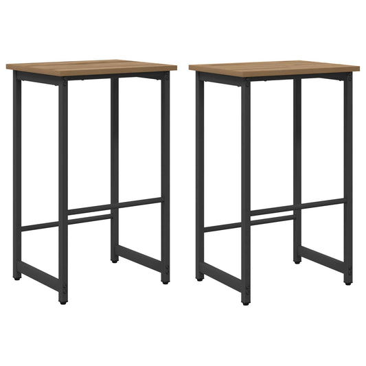 Bar Stool 2 pcs Artisan Oak 40 x 32 x 64 cm Engineered Wood