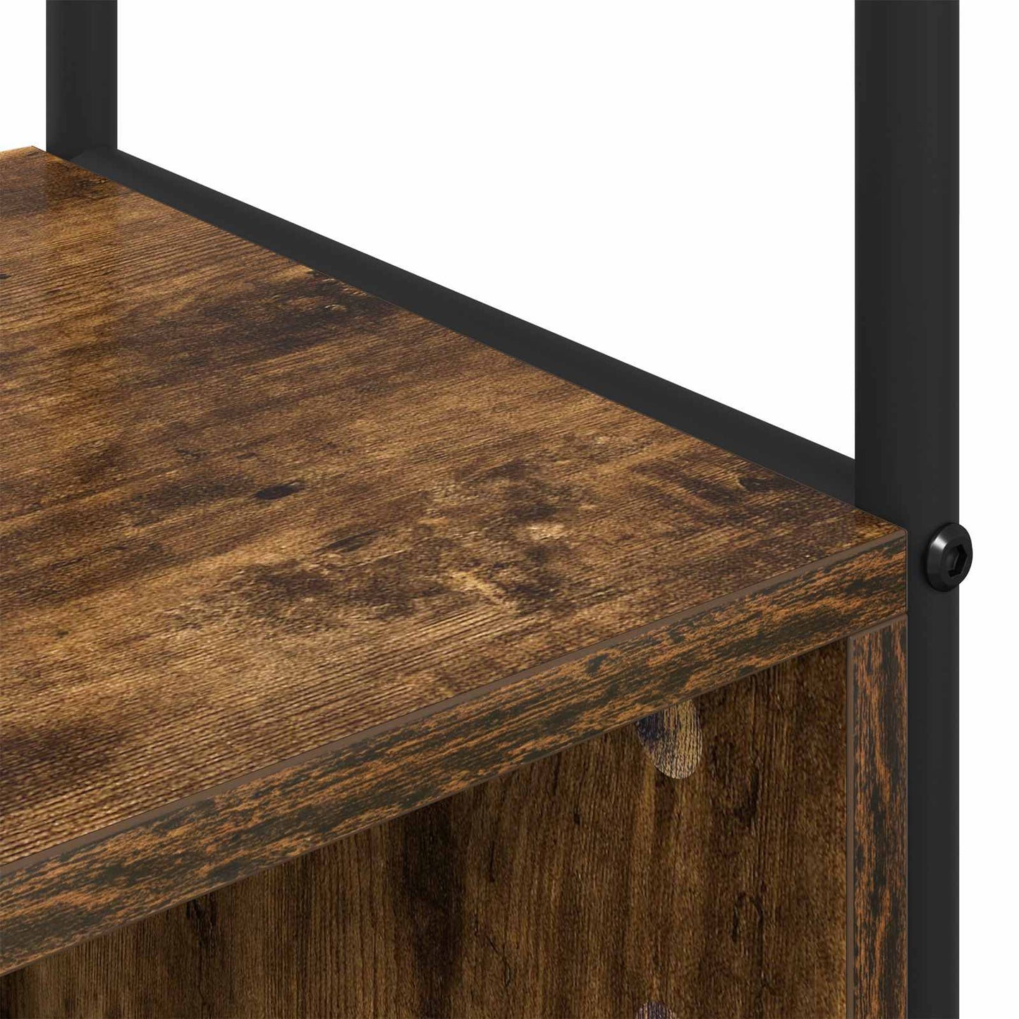 Coat Stand with Shoes Bench Smoked Oak 100 x 32 x 180.5 cm
