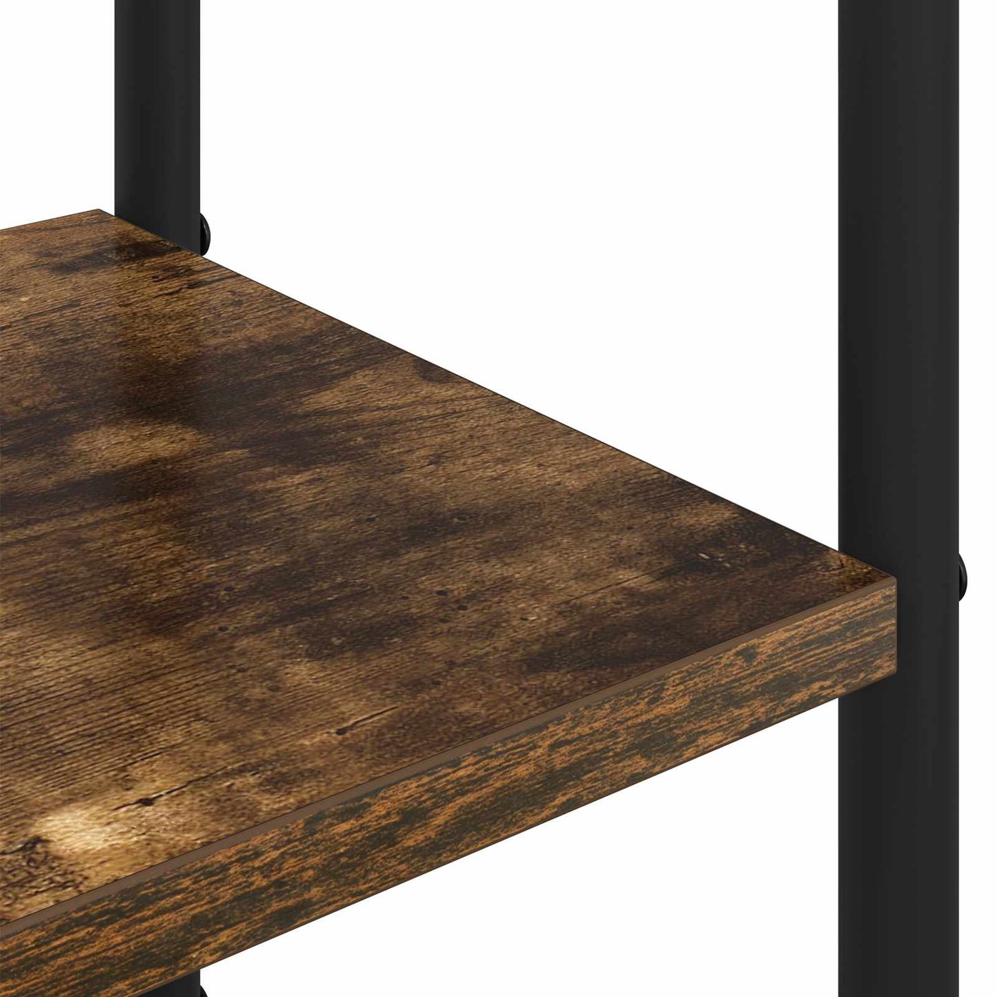 Coat Stand with Shoes Bench Smoked Oak 143 x 30 x 199.5 cm