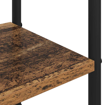 Coat Stand with Shoes Bench Old Wood 143 x 30 x 199.5 cm