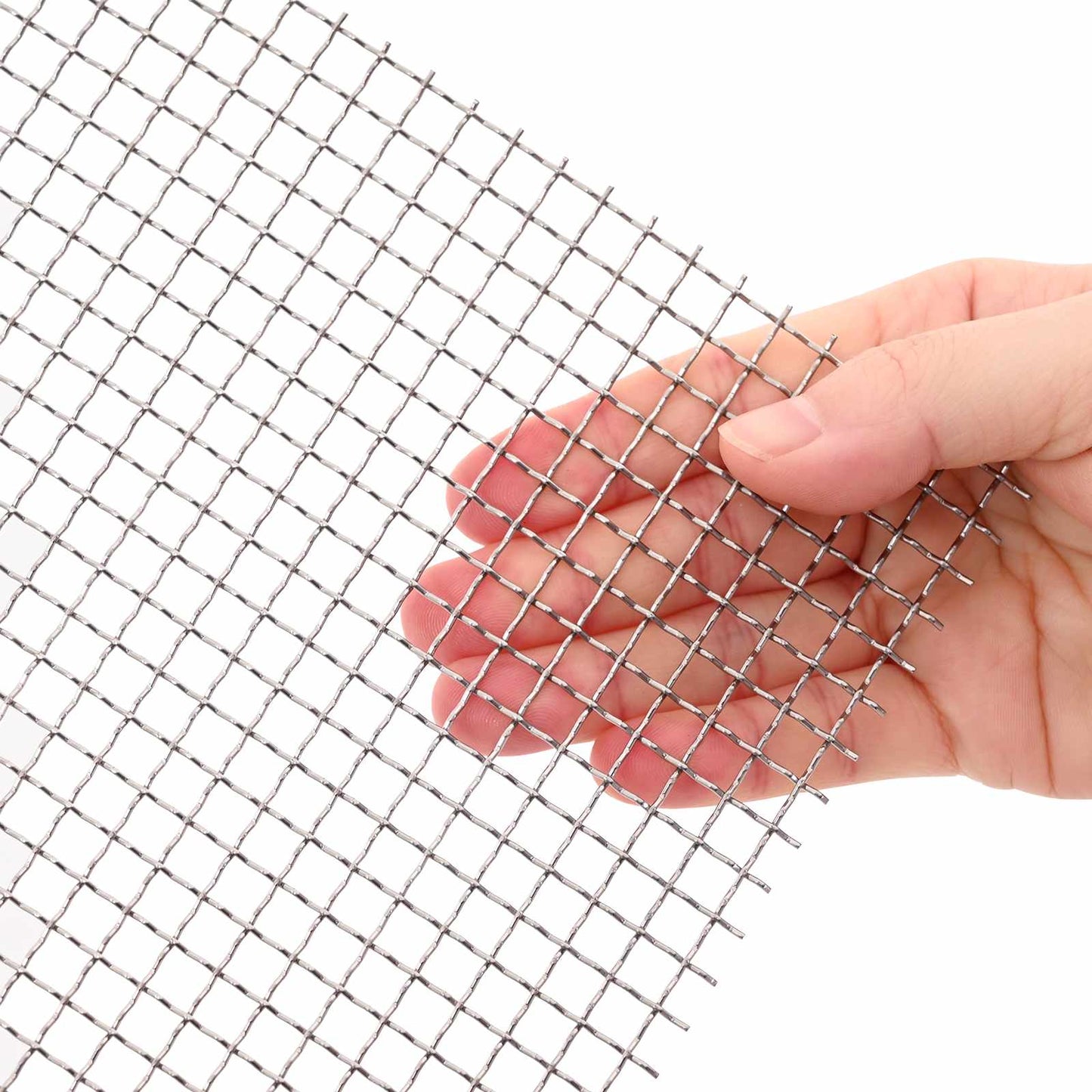Mesh Screen 20 x 1000 cm 3 Mesh Stainless Steel 201 Silver
