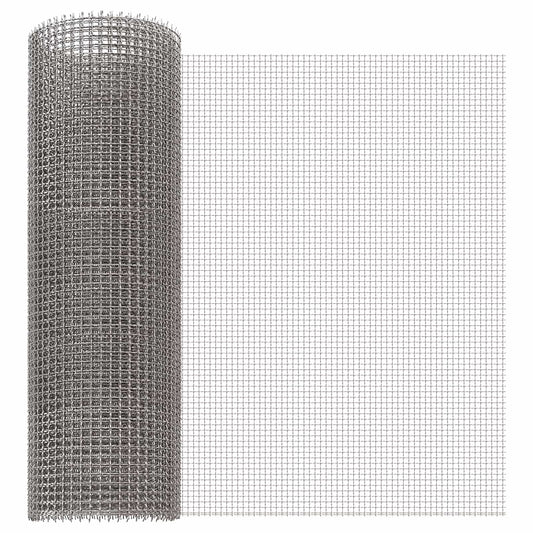 Mesh Screen 40 x 500 cm 3 Mesh Stainless Steel 201 Silver