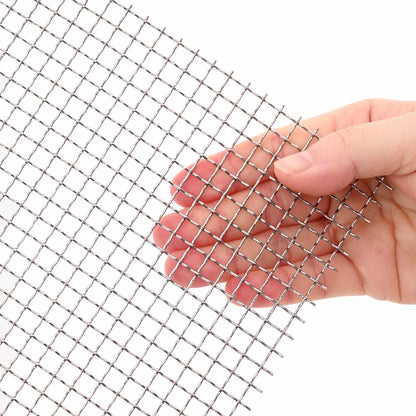 Mesh Screen 60 x 1000 cm 3 Mesh Stainless Steel 201 Silver