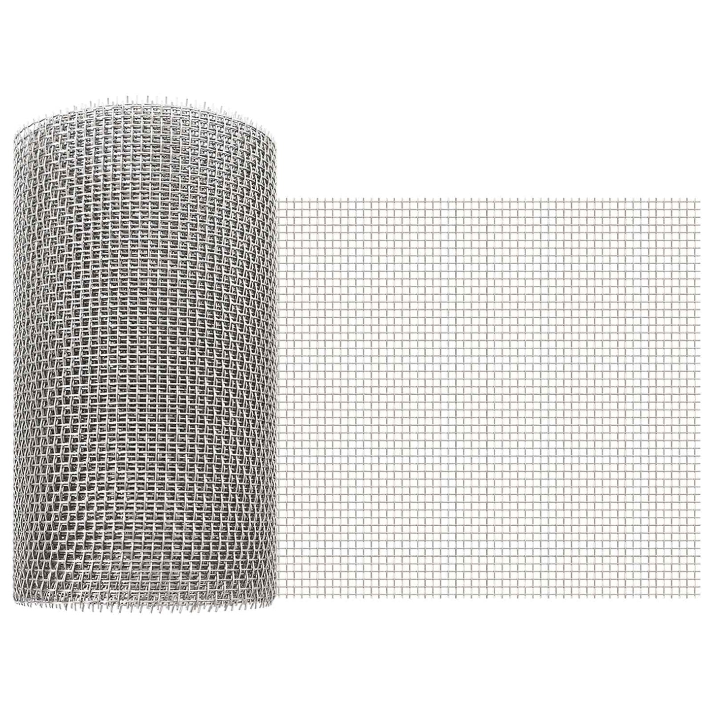 Mesh Screen 20 x 1000 cm 6 Mesh Stainless Steel 201 Silver
