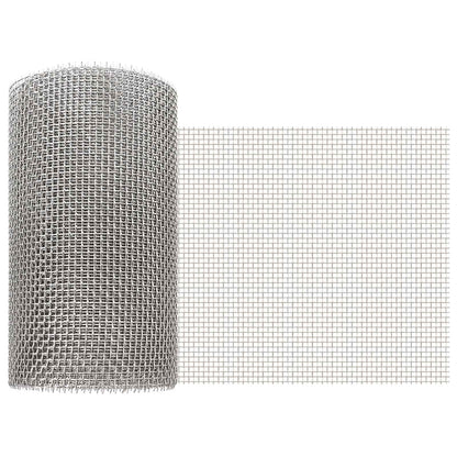 Mesh Screen 20 x 1000 cm 6 Mesh Stainless Steel 201 Silver