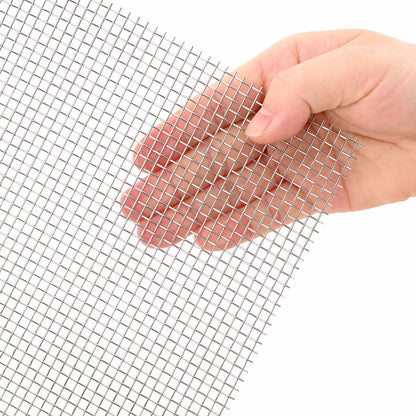 Mesh Screen 40 x 500 cm 6 Mesh Stainless Steel 201 Silver