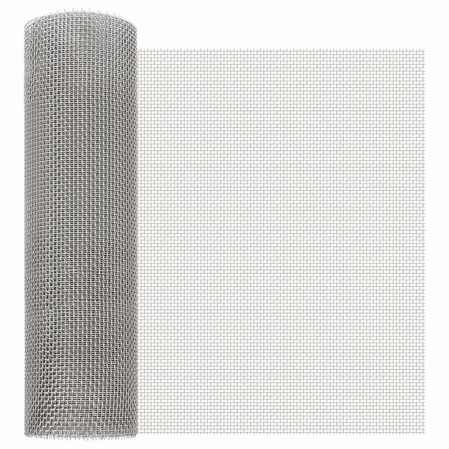 Mesh Screen 40 x 500 cm 6 Mesh Stainless Steel 201 Silver
