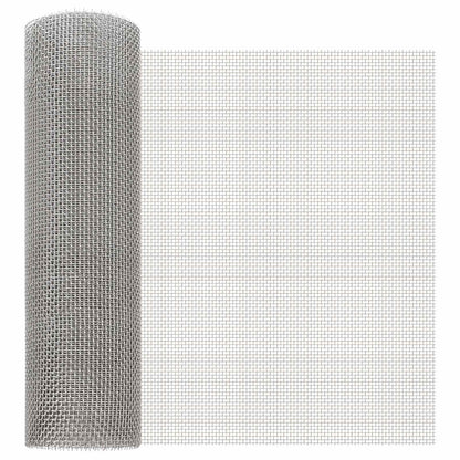 Mesh Screen 40 x 500 cm 6 Mesh Stainless Steel 201 Silver