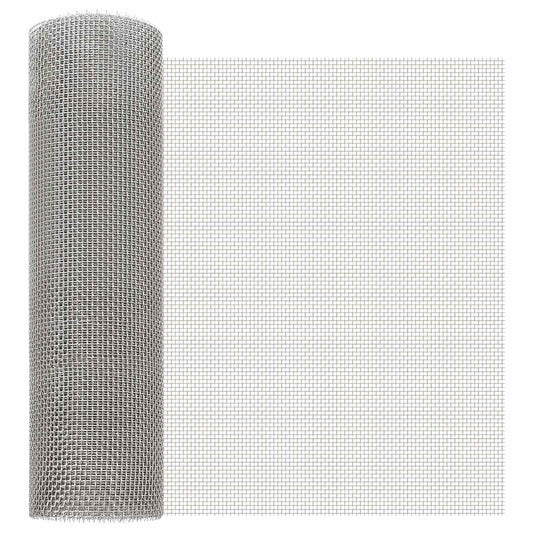 Mesh Screen 40 x 500 cm 6 Mesh Stainless Steel 201 Silver
