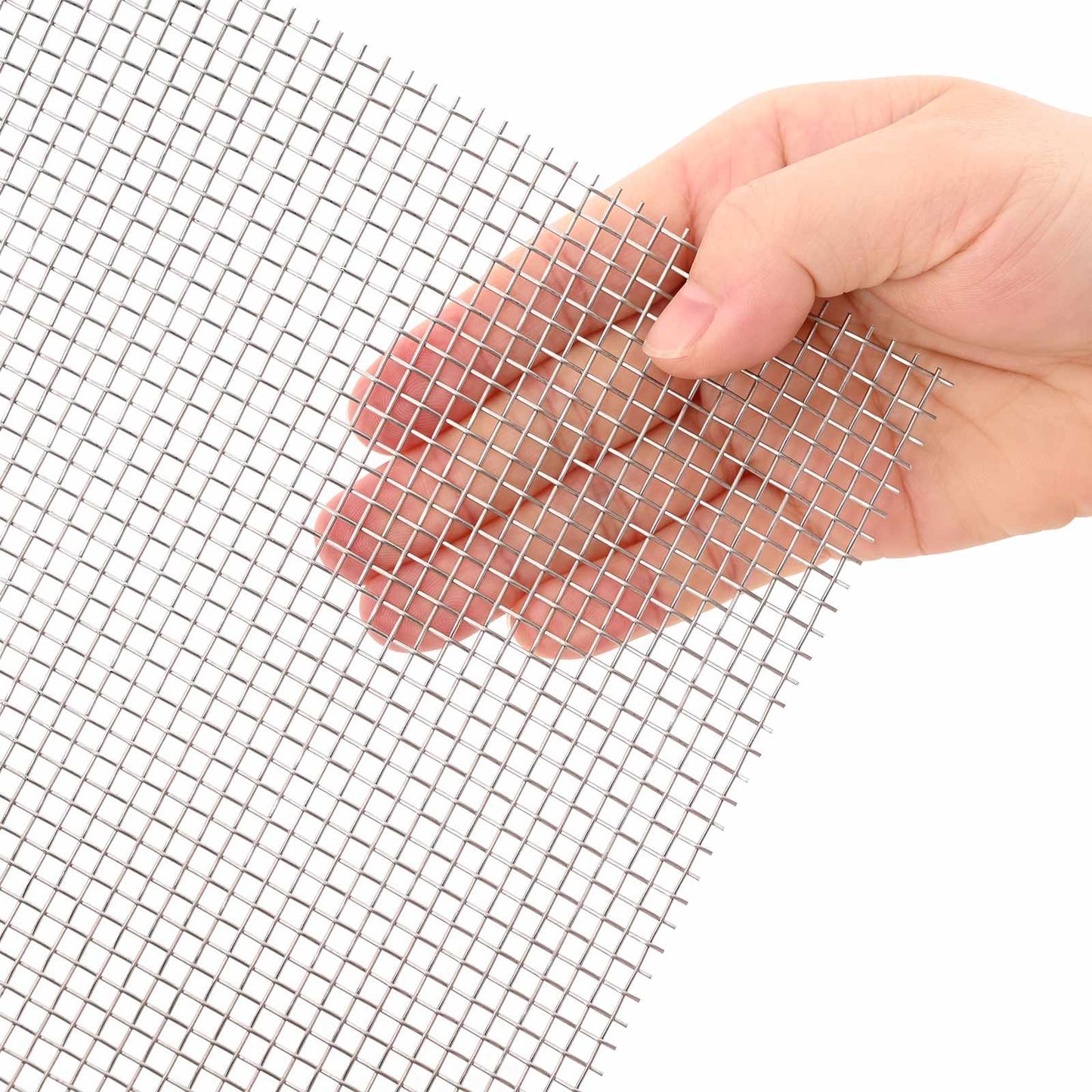 Mesh Screen 40 x 1000 cm 6 Mesh Stainless Steel 201 Silver