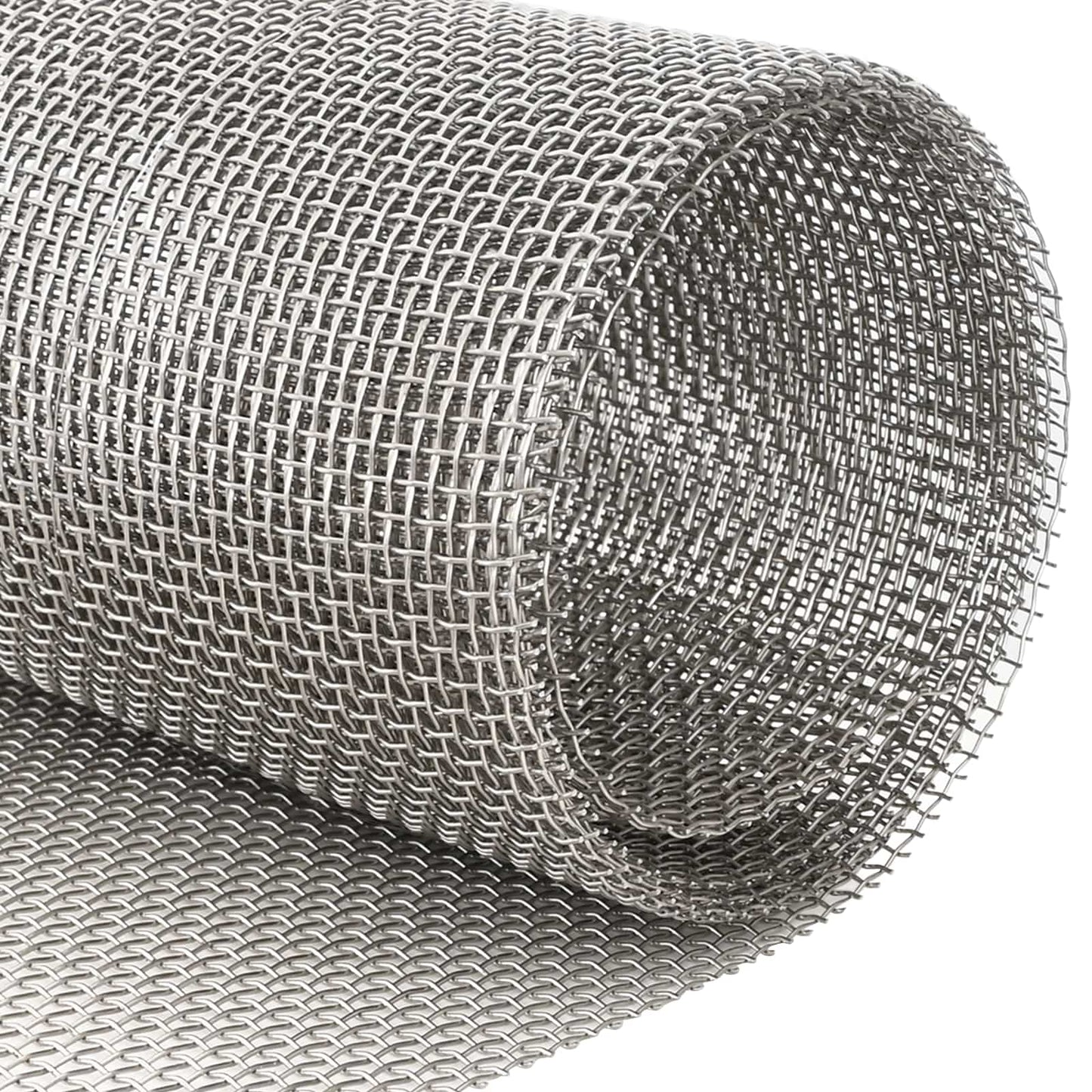 Mesh Screen 80 x 500 cm 6 Mesh Stainless Steel 201 Silver