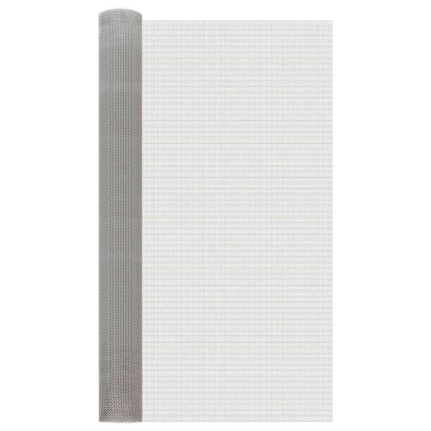 Mesh Screen 100 x 500 cm 6 Mesh Stainless Steel 201 Silver