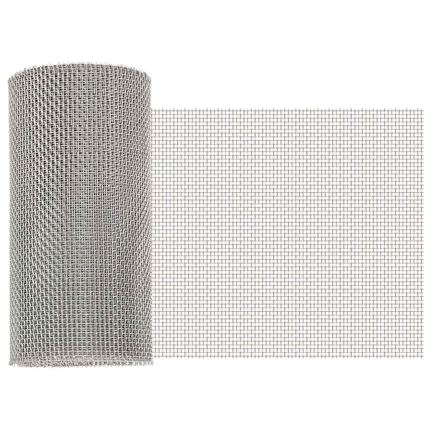 Mesh Screen 20 x 200 cm 8 Mesh Stainless Steel 201 Silver