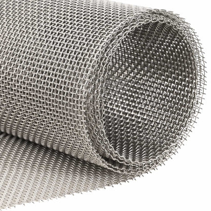 Mesh Screen 20 x 1000 cm 8 Mesh Stainless Steel 201 Silver