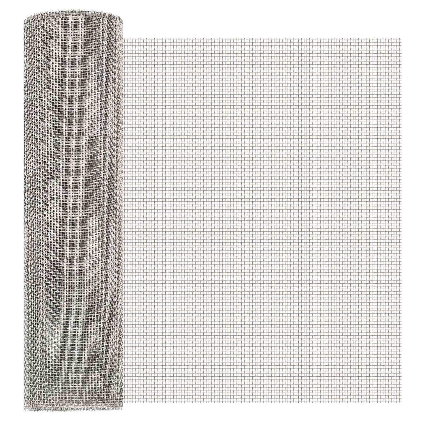 Mesh Screen 40 x 1000 cm 8 Mesh Stainless Steel 201 Silver