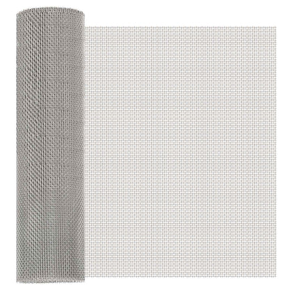 Mesh Screen 40 x 1000 cm 8 Mesh Stainless Steel 201 Silver