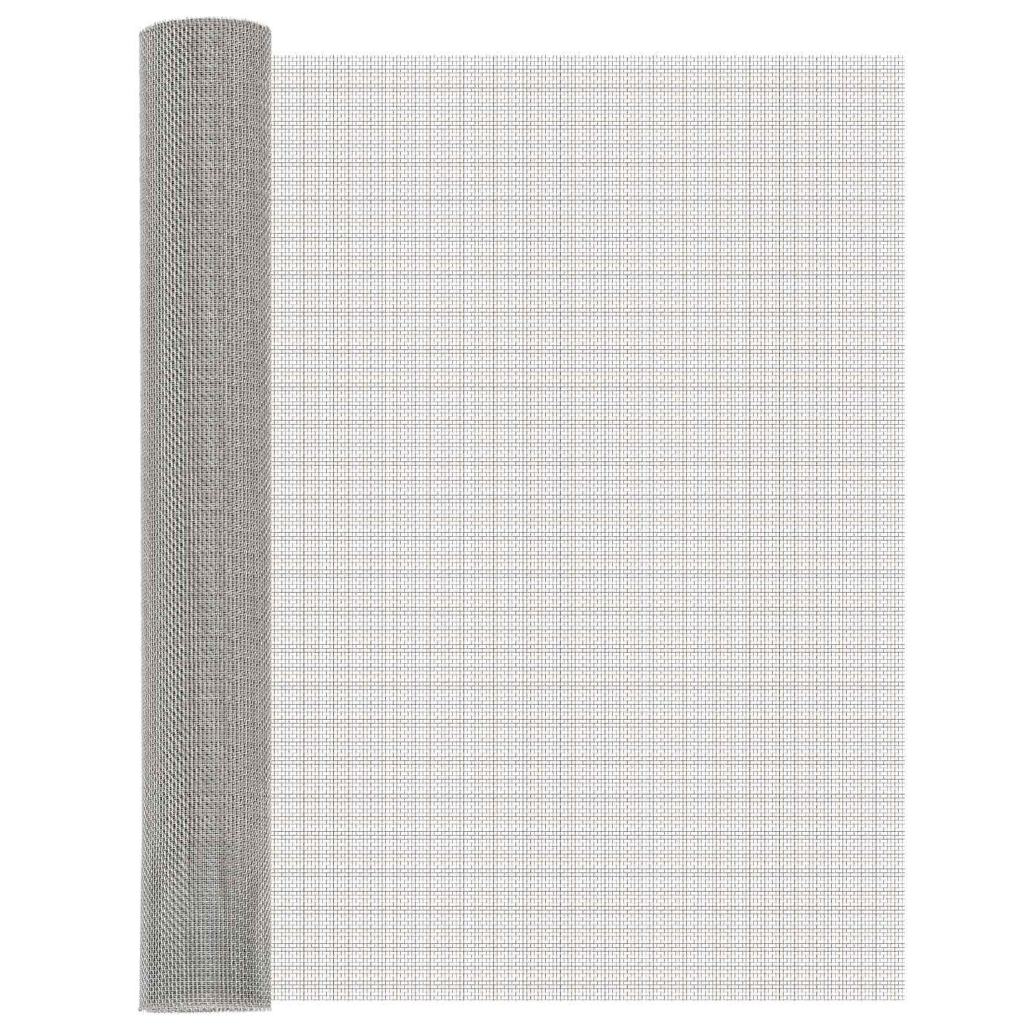 Mesh Screen 80 x 1000 cm 8 Mesh Stainless Steel 201 Silver