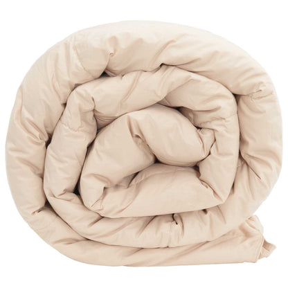 Summer Duvet Beige 200 x 220 cm 100% Natural Kapok