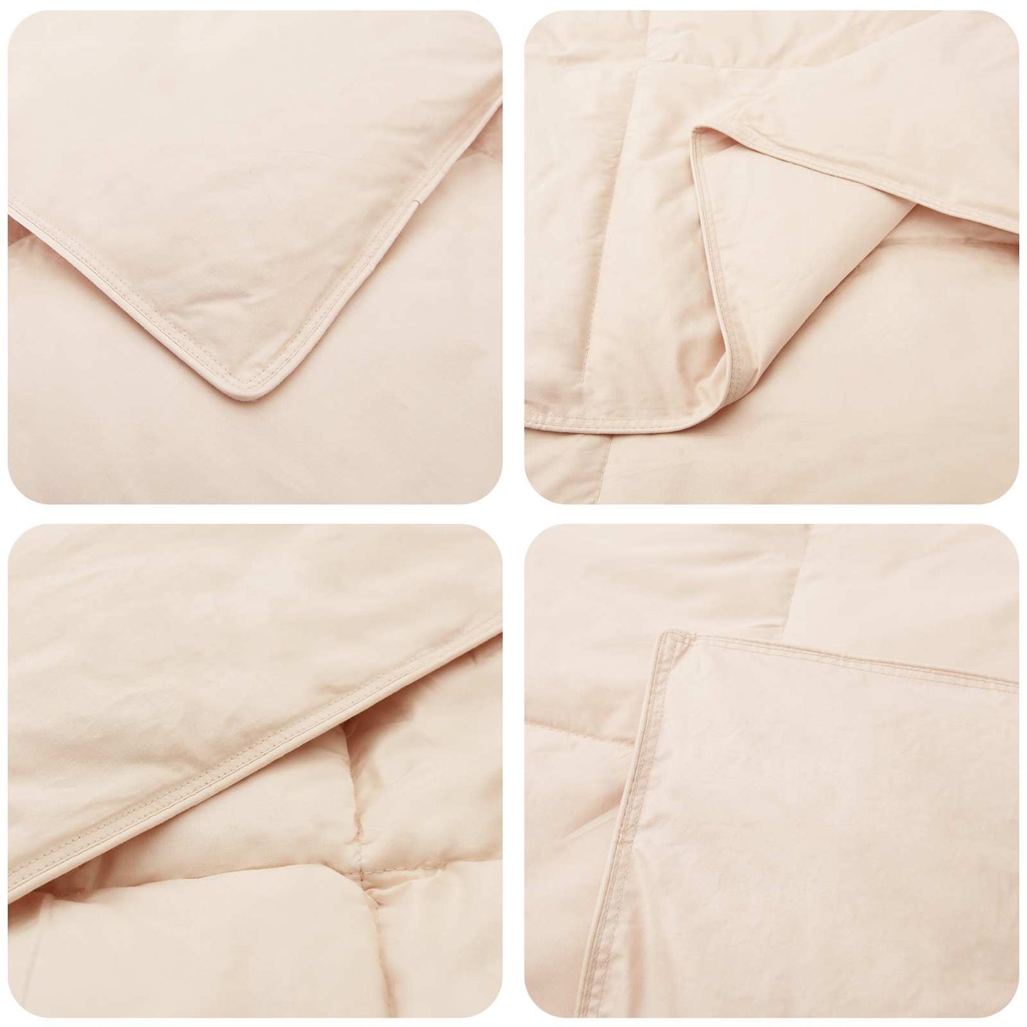 Full Year Duvet Beige 155 x 220 cm 100% Natural Kapok