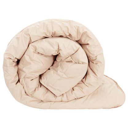 Full Year Duvet Beige 220 x 260 cm 100% Natural Kapok