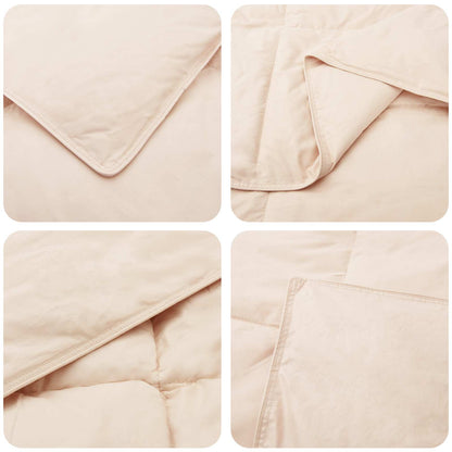 Full Year Duvet Beige 240 x 260 cm 100% Natural Kapok