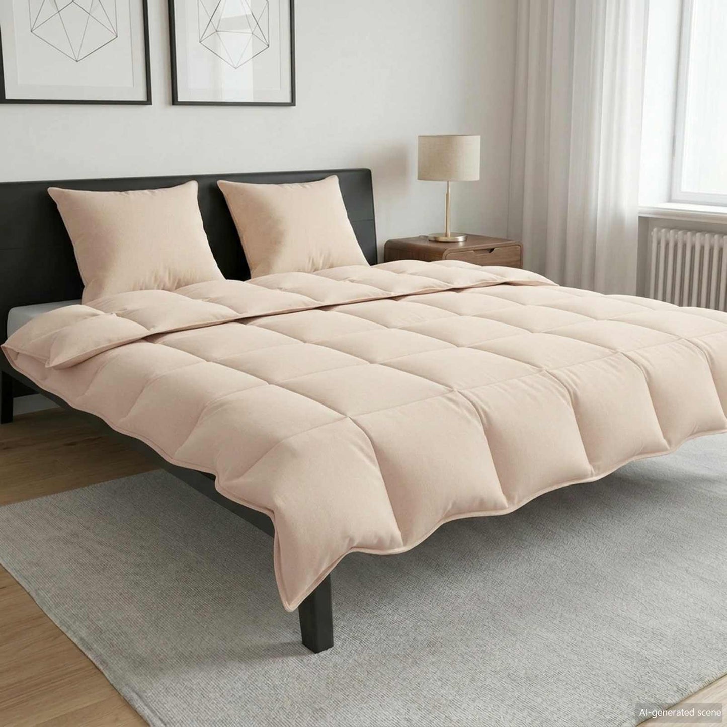 Winter duvet Beige 200 x 220 cm 100% Natural Kapok