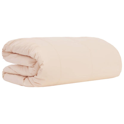 Duvet Beige 155 x 200 cm Kapok Fiber