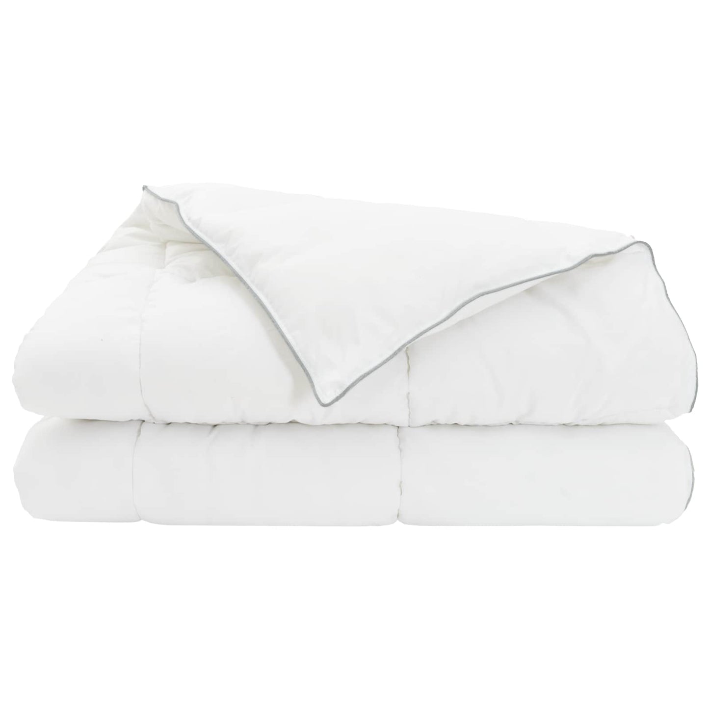 Duvet and Bed Pillow Set White 155 x 220 cm Bamboo Fiber