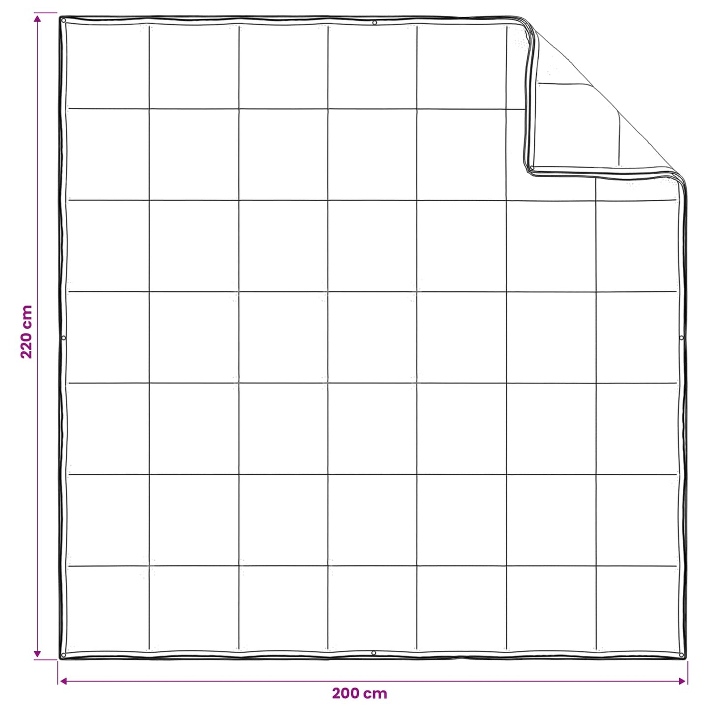 Full Year Duvet White 200 x 220 cm Bamboo Fiber