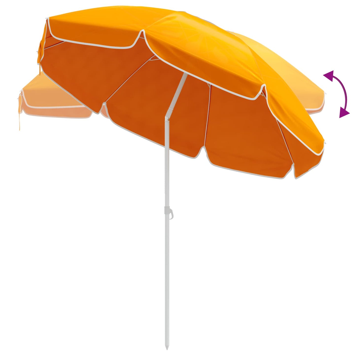 Garden Parasol 240 cm 170T Polyester Orange