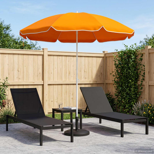 Garden Parasol 160 cm 170T Polyester Orange
