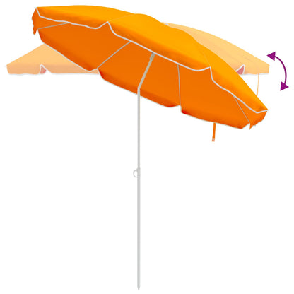 Garden Parasol 240 cm 170T Polyester Orange