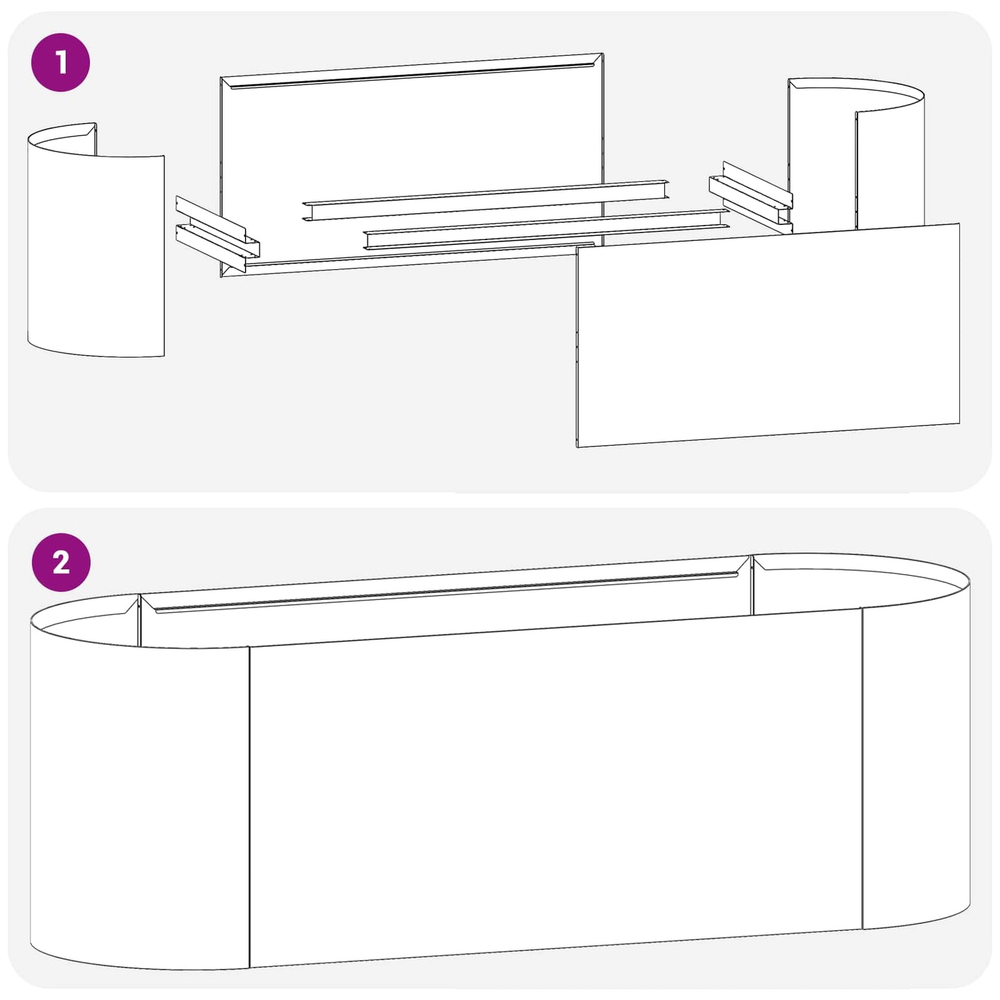 Raised Garden Bed Black 120 x 40 x 40 cm Steel