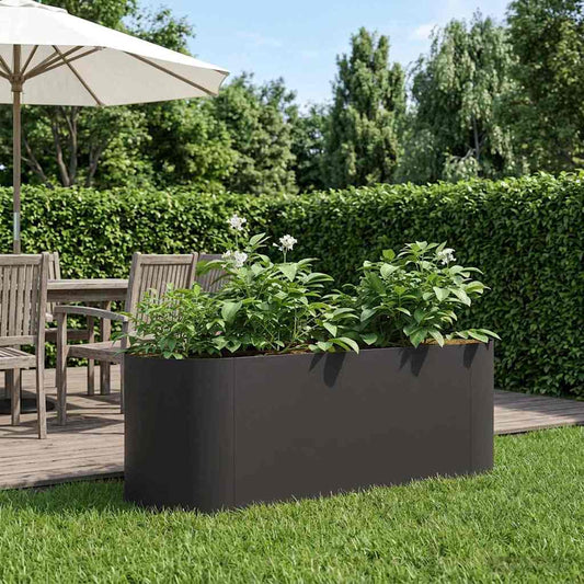 Raised Garden Bed Black 120 x 40 x 40 cm Steel