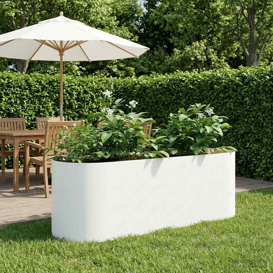 Raised Garden Bed White 120 x 40x 40 cm