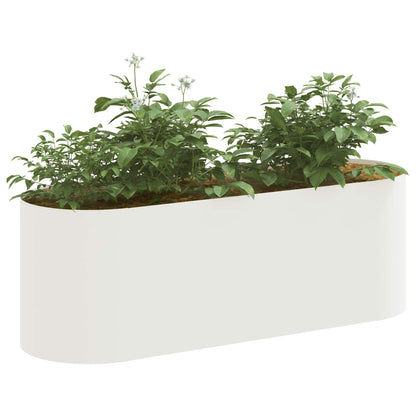 Raised Garden Bed White 120 x 40x 40 cm