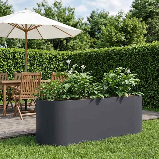 Raised Garden Bed Anthracite 120 x 40x 40 cm