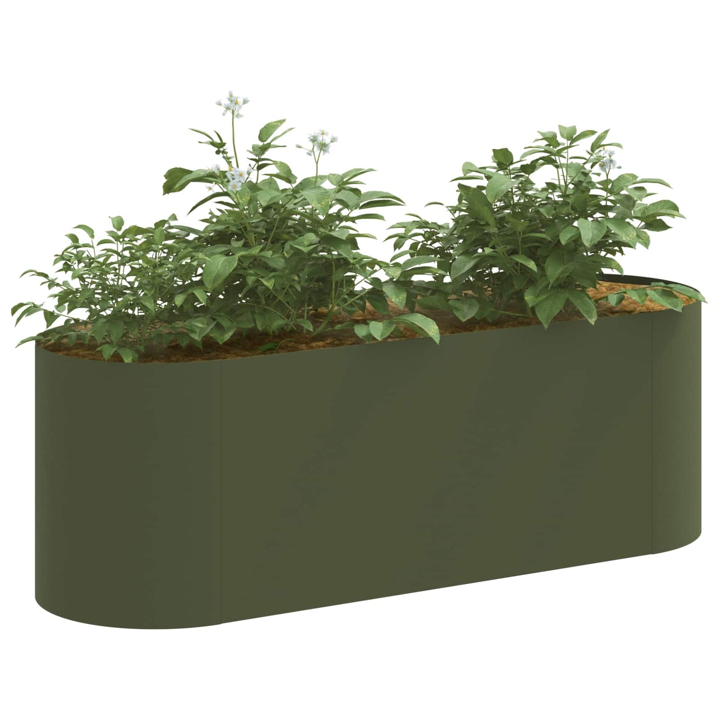 Raised Garden Bed Olive Green 120 x 40x 40 cm